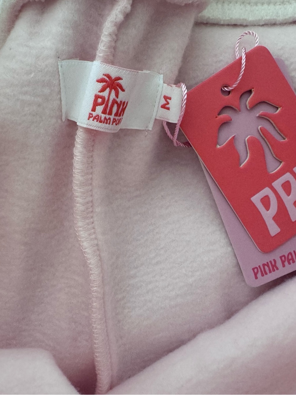 Pink palm puff daydream foldover short in angel pink medium nwt - Picture 6 of 6